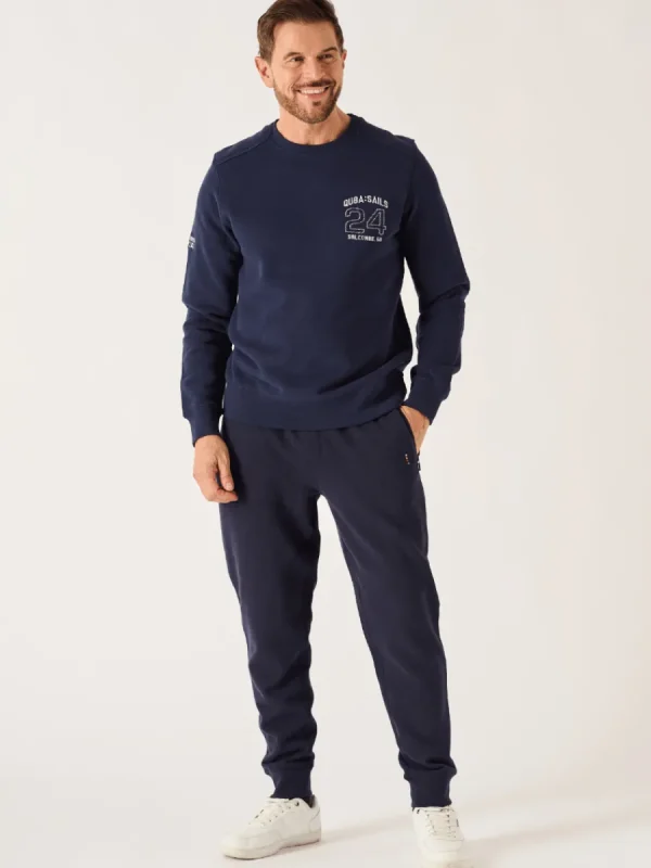 Quba & Co Dark Navy Men's Lifestyle Jog Pants - Jenkin Sale