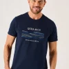 Quba & Co Dark Navy Quba And Co Lifestyle Graphic T-Shirt - Erst Clearance