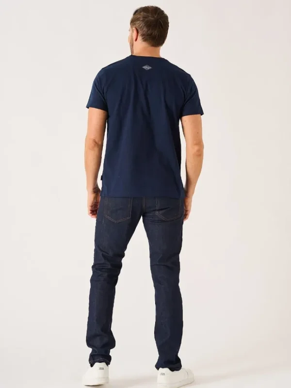 Quba & Co Dark Navy Quba And Co Lifestyle Nautical T-Shirt - Tarlock Hot