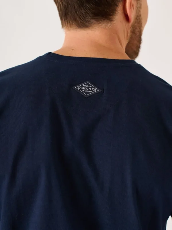 Quba & Co Dark Navy Quba And Co Lifestyle Nautical T-Shirt - Tarlock Hot