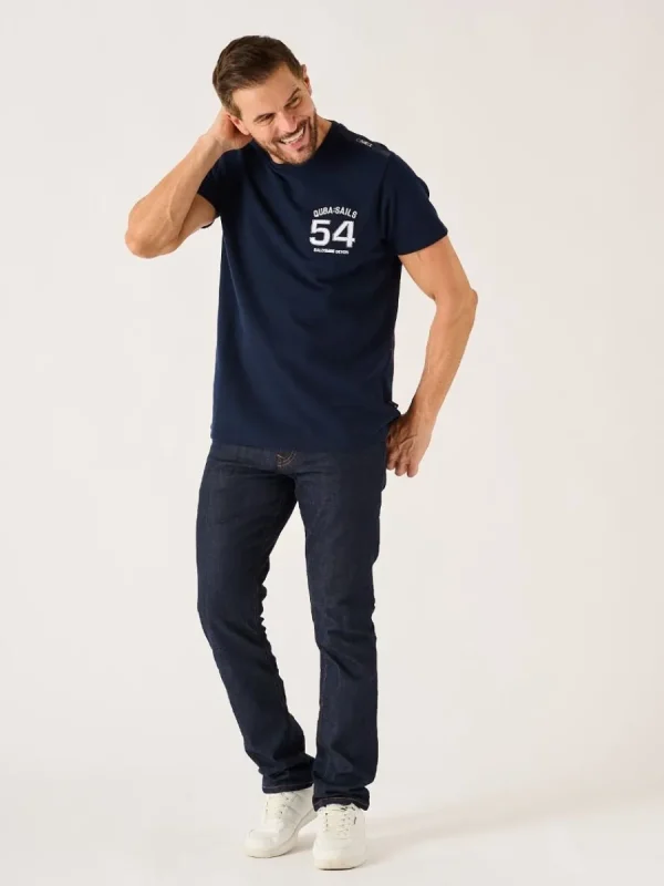 Quba & Co Dark Navy Quba Sails X-Series Pique T-Shirt - Leighton Fashion