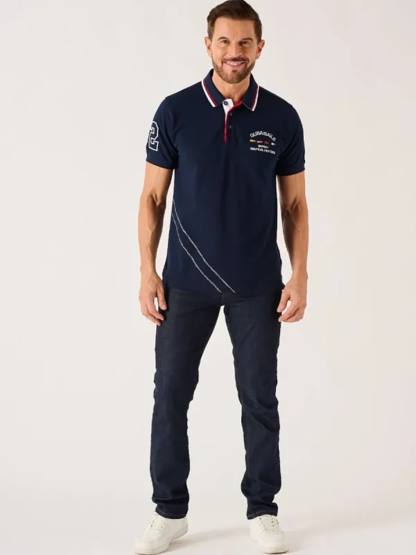 Quba & Co Dark Navy Quba Sails X-Series Polo Shirt - Parsen Outlet