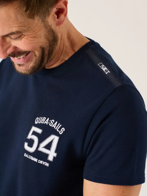 Quba & Co Dark Navy Quba Sails X-Series Pique T-Shirt - Leighton Fashion