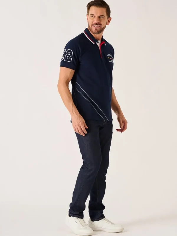 Quba & Co Dark Navy Quba Sails X-Series Polo Shirt - Parsen Outlet