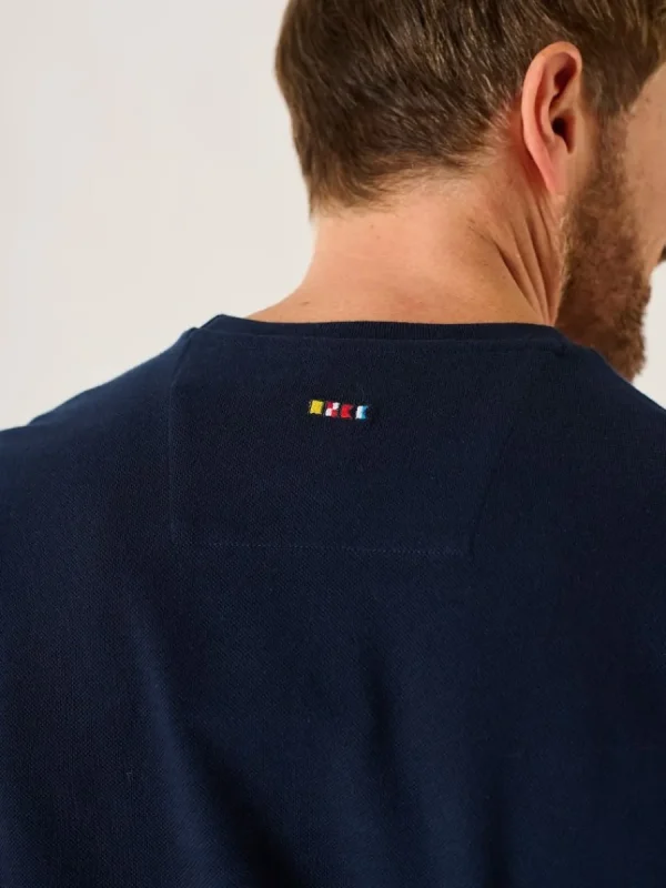 Quba & Co Dark Navy Quba Sails X-Series Pique T-Shirt - Leighton Fashion