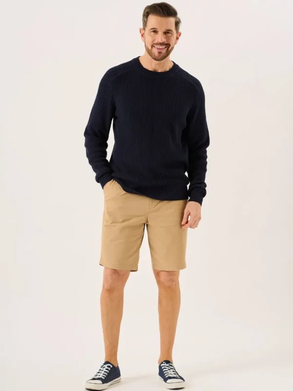Quba & Co Dark Navy Textured Rib Knit Lifestyle Jumper - Hancock (Size XXL) Sale