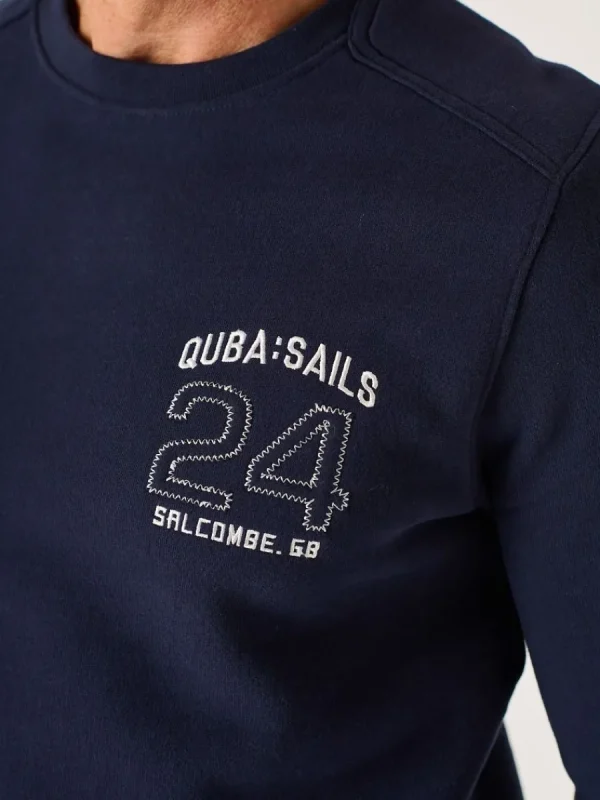 Quba & Co Dark Navy X-Series Crew Neck Sweatshirt - Spence Online