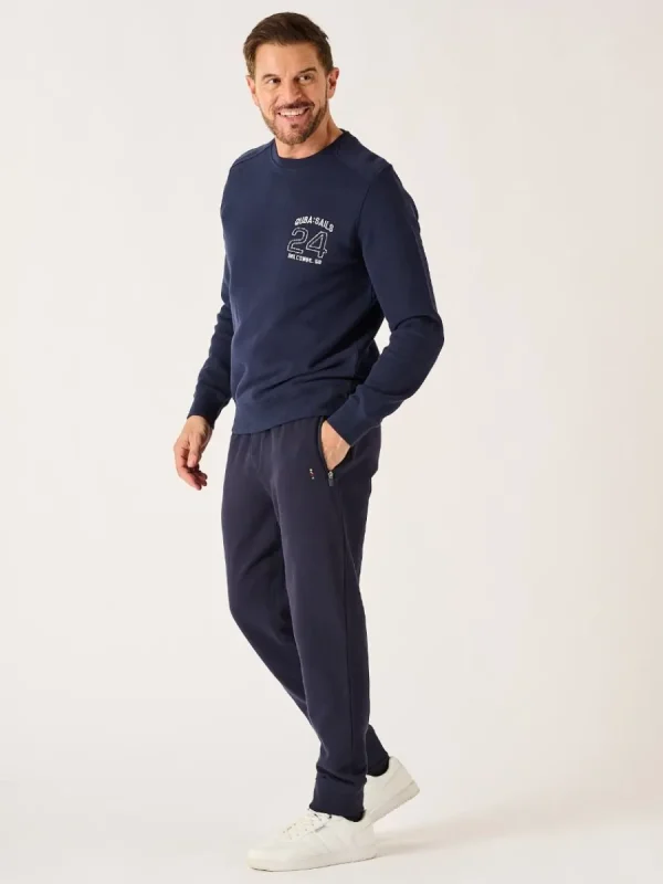 Quba & Co Dark Navy X-Series Crew Neck Sweatshirt - Spence Online