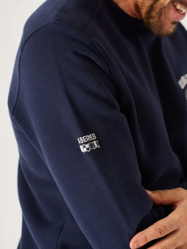 Quba & Co Dark Navy X-Series Crew Neck Sweatshirt - Spence Online