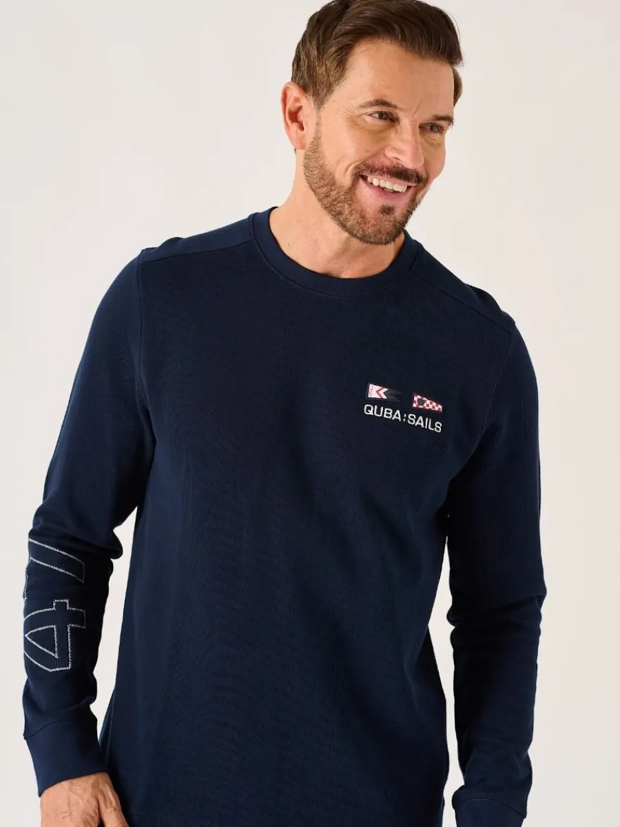 dark_navy_xseries_long_sl_0-1.webp Quba & Co Dark Navy X-Series Long Sleeve Ribbed T-Shirt - Maynard Discount
