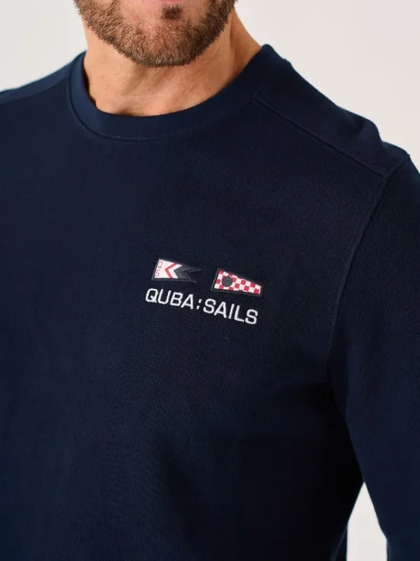 Quba & Co Dark Navy X-Series Long Sleeve Ribbed T-Shirt - Maynard Discount