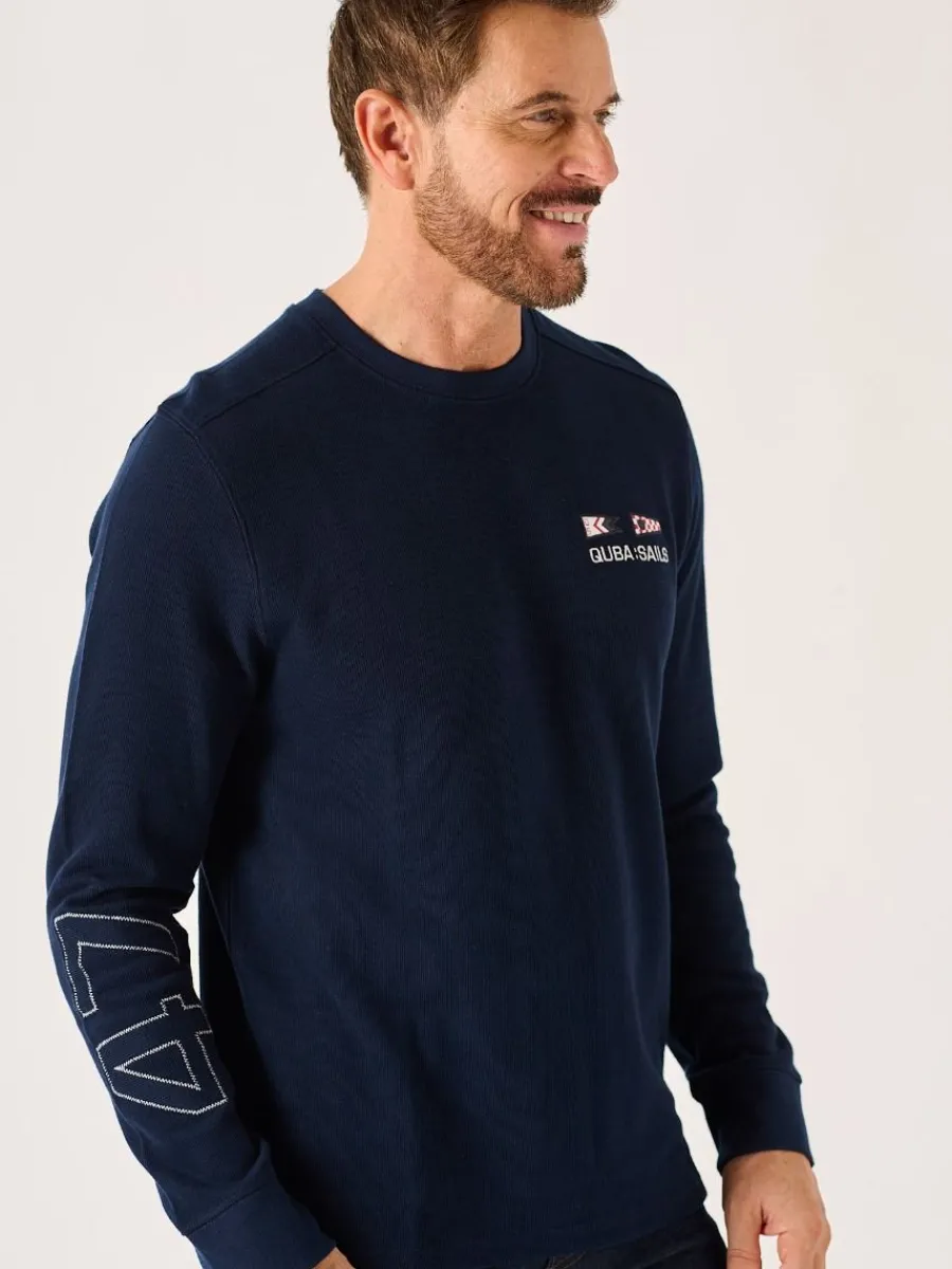 dark_navy_xseries_long_sl_2-1.webp Quba & Co Dark Navy X-Series Long Sleeve Ribbed T-Shirt - Maynard Discount