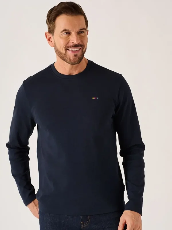 Quba & Co Dark Navy X-Series Long Sleeved T-Shirt - Niall Discount