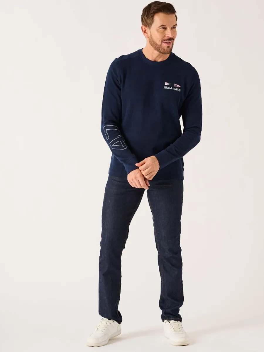 dark_navy_xseries_long_sl_3-1.webp Quba & Co Dark Navy X-Series Long Sleeve Ribbed T-Shirt - Maynard Discount
