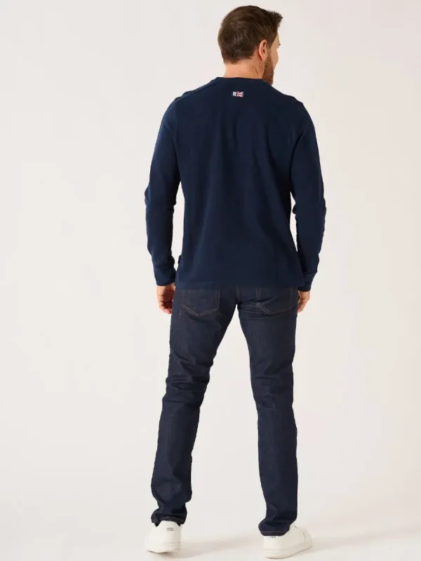 Quba & Co Dark Navy X-Series Long Sleeve Ribbed T-Shirt - Maynard Discount