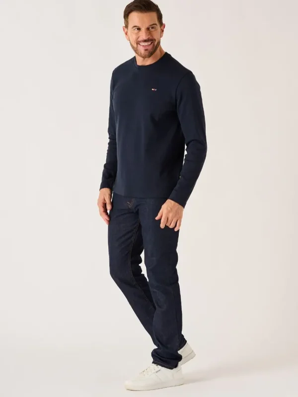 Quba & Co Dark Navy X-Series Long Sleeved T-Shirt - Niall Discount