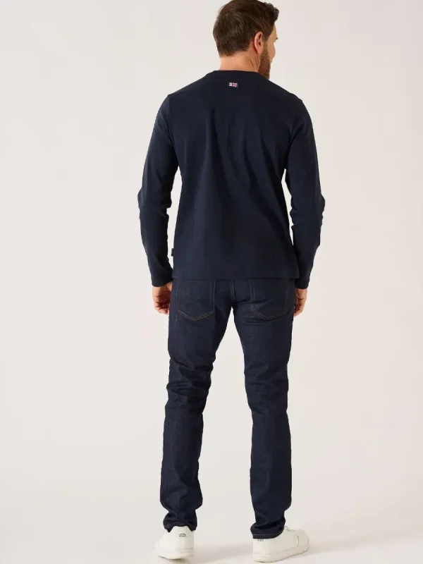 Quba & Co Dark Navy X-Series Long Sleeved T-Shirt - Niall Discount