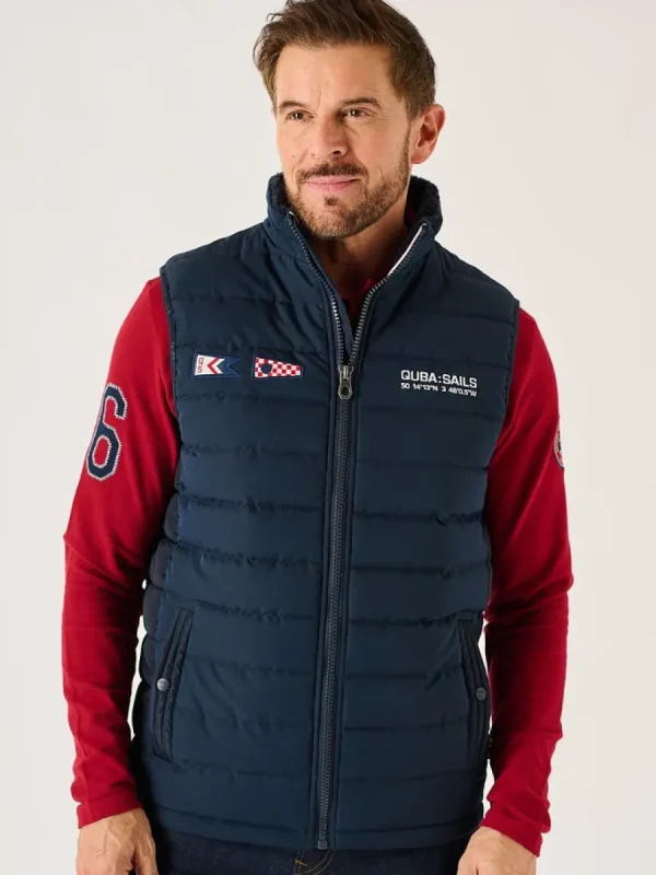 Quba & Co Dark Navy X-Series Thermal Padded Gilet - Jerrod Best