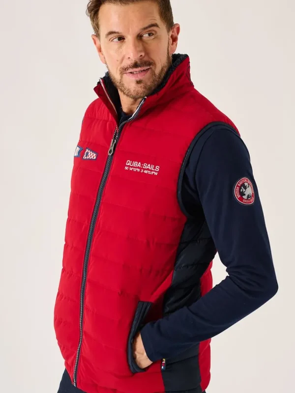 Quba & Co Dark Red X-Series Thermal Padded Gilet - Jerrod Sale