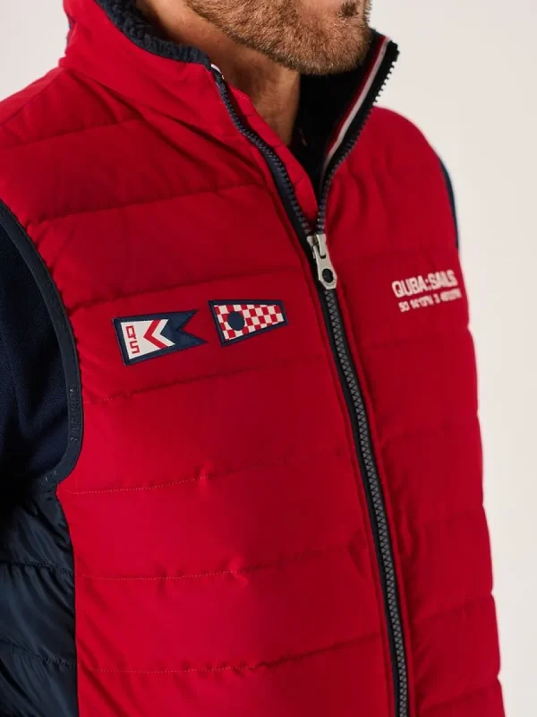 Quba & Co Dark Red X-Series Thermal Padded Gilet - Jerrod Sale