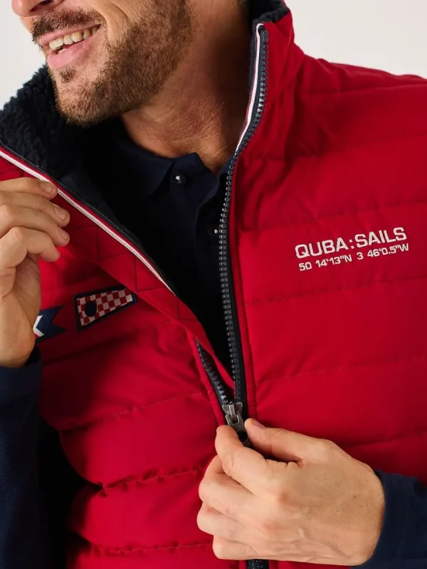 Quba & Co Dark Red X-Series Thermal Padded Gilet - Jerrod Sale