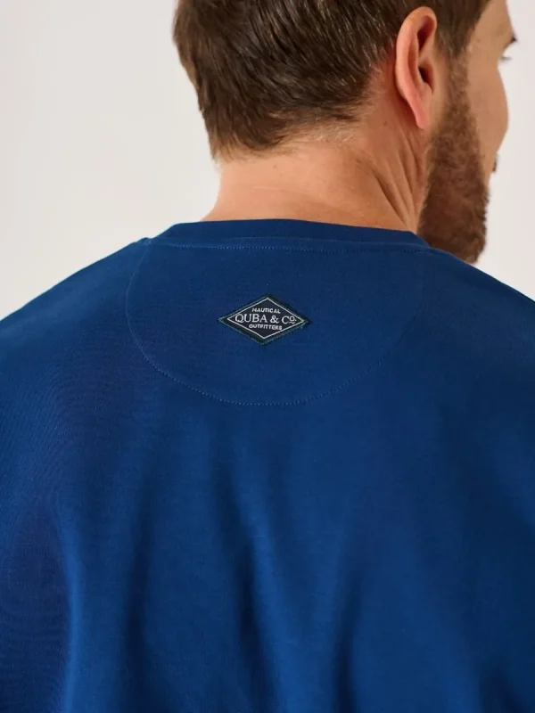 Quba & Co Dark Teal Long Sleeve Lifestyle Quba And Co T-Shirt - Senton Sale
