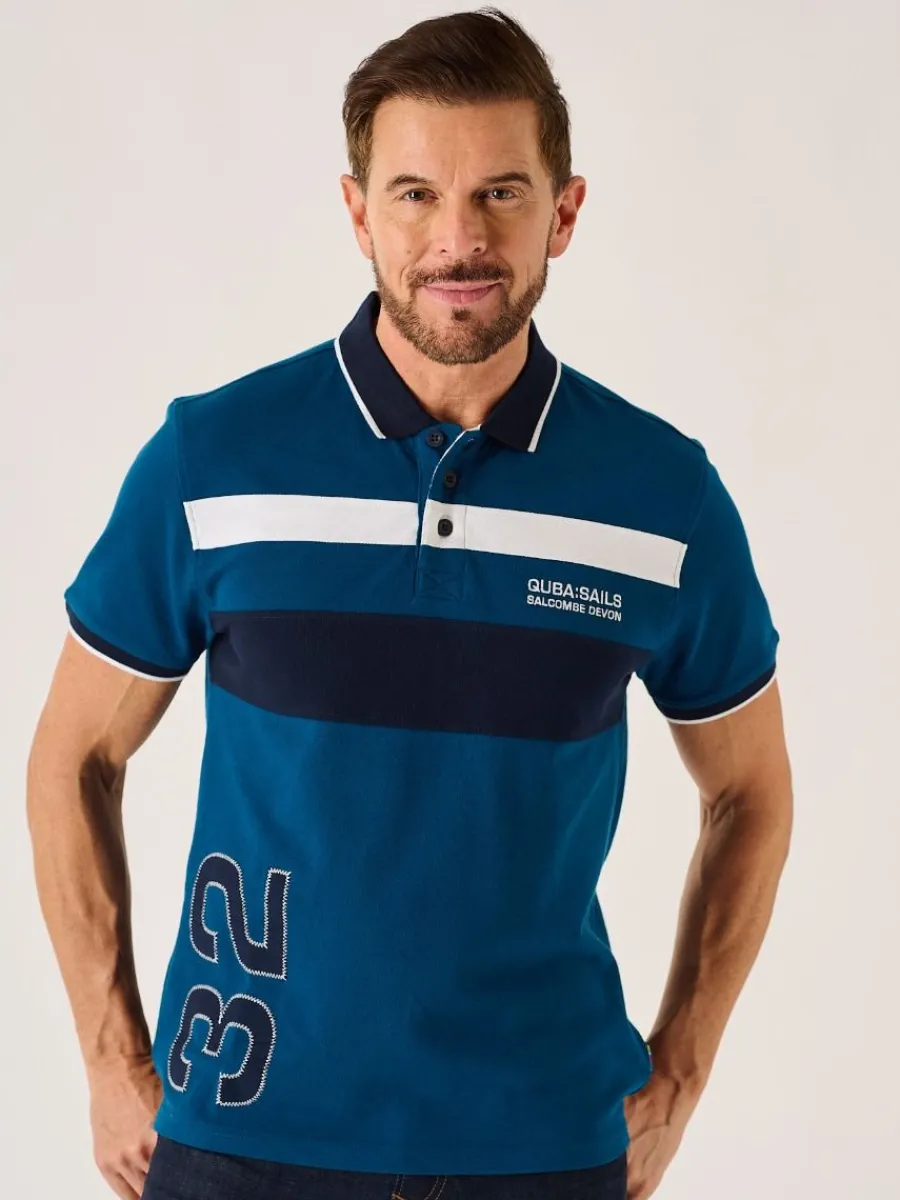 dark_teal_quba_sails_x_se_0.webp Quba & Co Dark Teal Quba Sails X- Series Polo Shirt - Pico Clearance