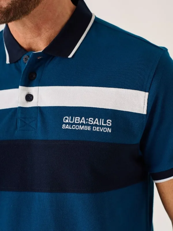 Quba & Co Dark Teal Quba Sails X- Series Polo Shirt - Pico Clearance