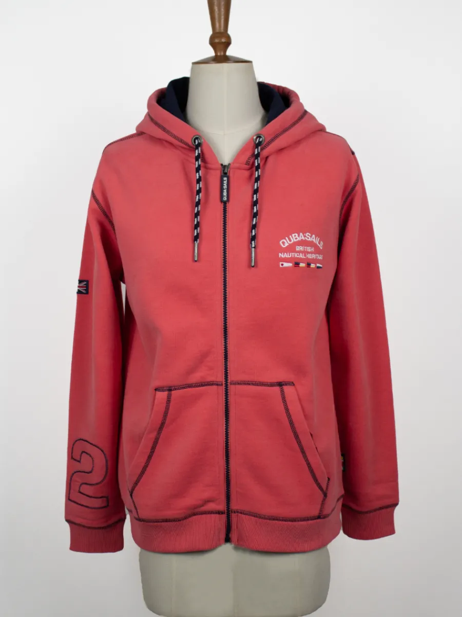 darna_xseries_zip_through_0.webp Quba & Co Darna X-Series Zip Through Hoodie in Coral Pink Best