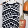 Quba & Co Dore Chevron Navy and White Stripe Vest Online