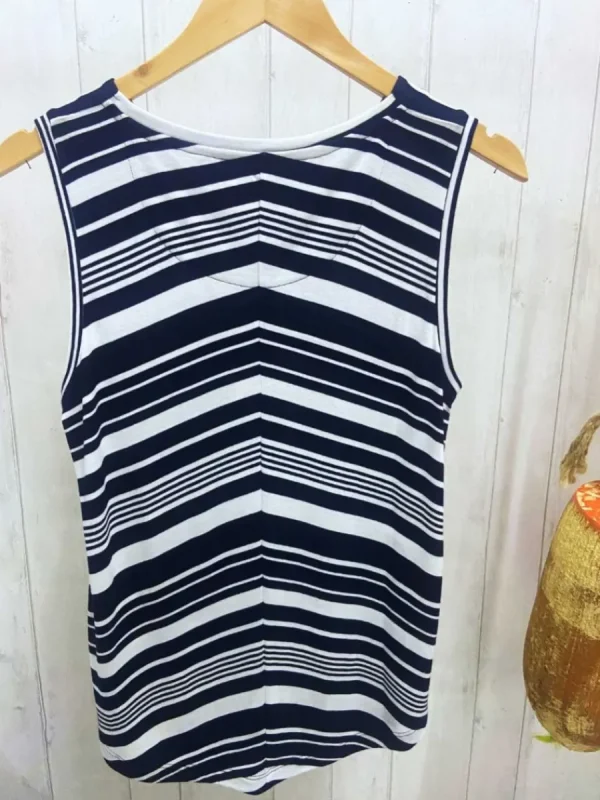 Quba & Co Dore Chevron Navy and White Stripe Vest Online