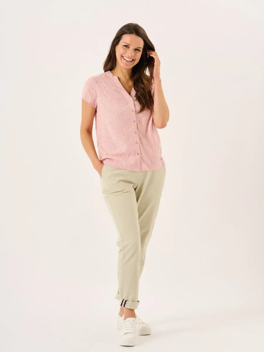 dusty_pink_notch_neck_spo_5.webp Quba & Co Dusty Pink Notch Neck Spotted Shirt - Adrienne New