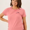 Quba & Co Dusty Rose Quba And Co X-Series Ladies Short Sleeve T-Shirt - Tenor New