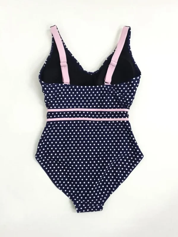 Quba & Co Farleton Multi Spot Navy and White One Piece Swimsuit Sale