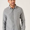 Quba & Co Grey Long Sleeve Oxford Shirt - Orlen New