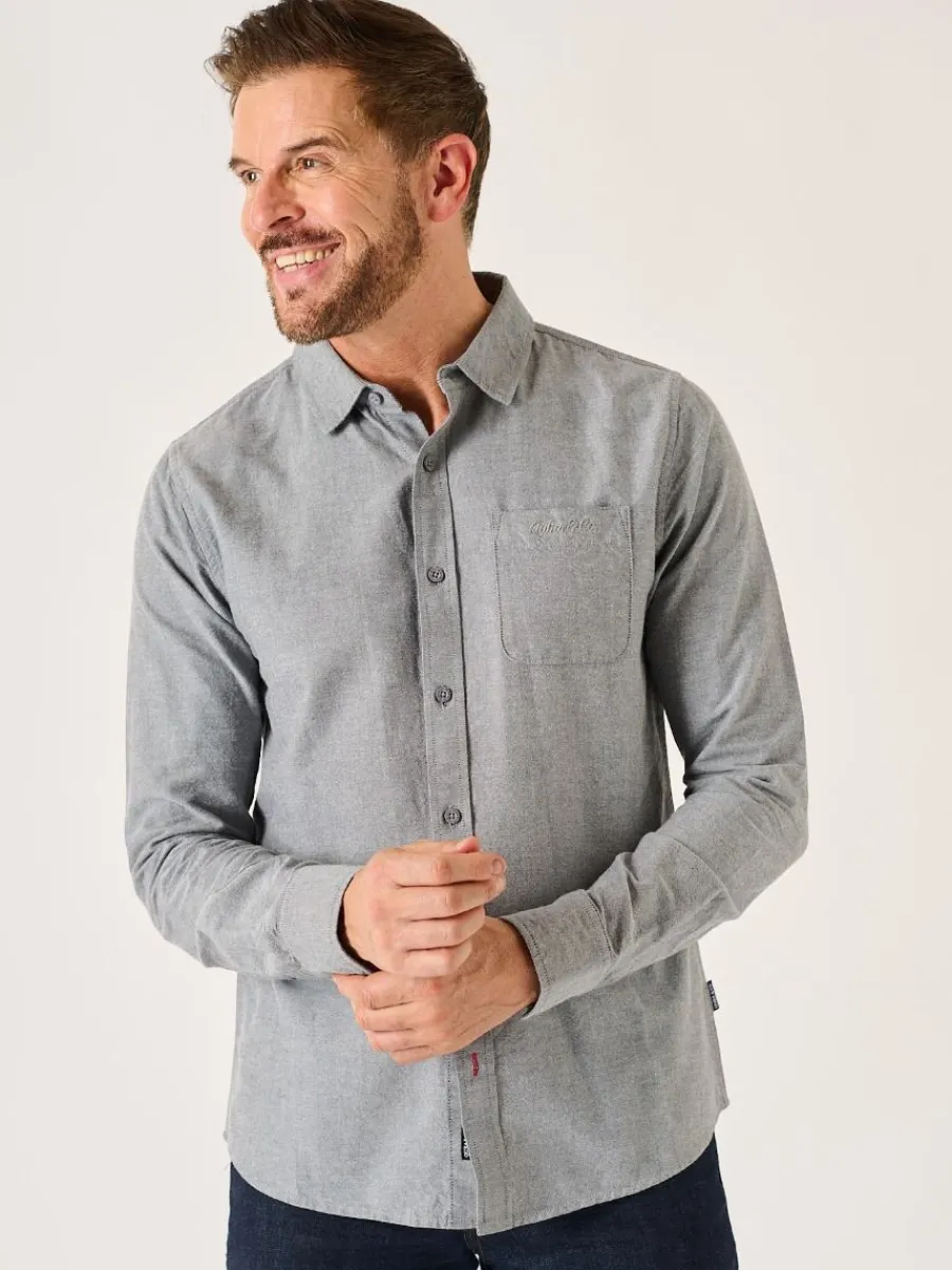 grey_long_sleeve_oxford_s_3.webp Quba & Co Grey Long Sleeve Oxford Shirt - Orlen New