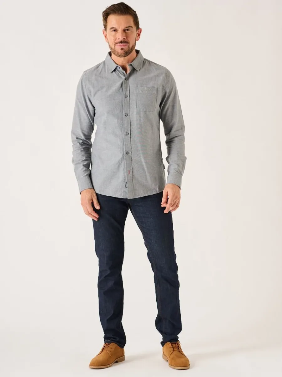 grey_long_sleeve_oxford_s_5.webp Quba & Co Grey Long Sleeve Oxford Shirt - Orlen New