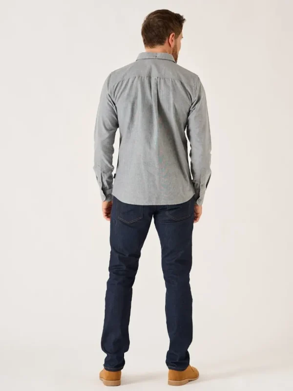 Quba & Co Grey Long Sleeve Oxford Shirt - Orlen New