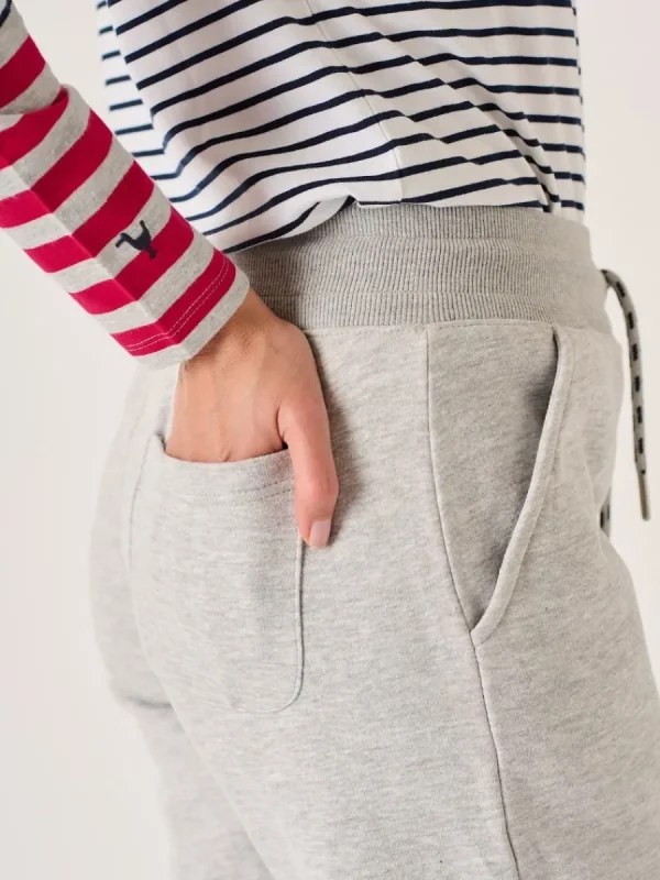 Quba & Co Grey Marl Straight Leg Jog Pants - Linar Online