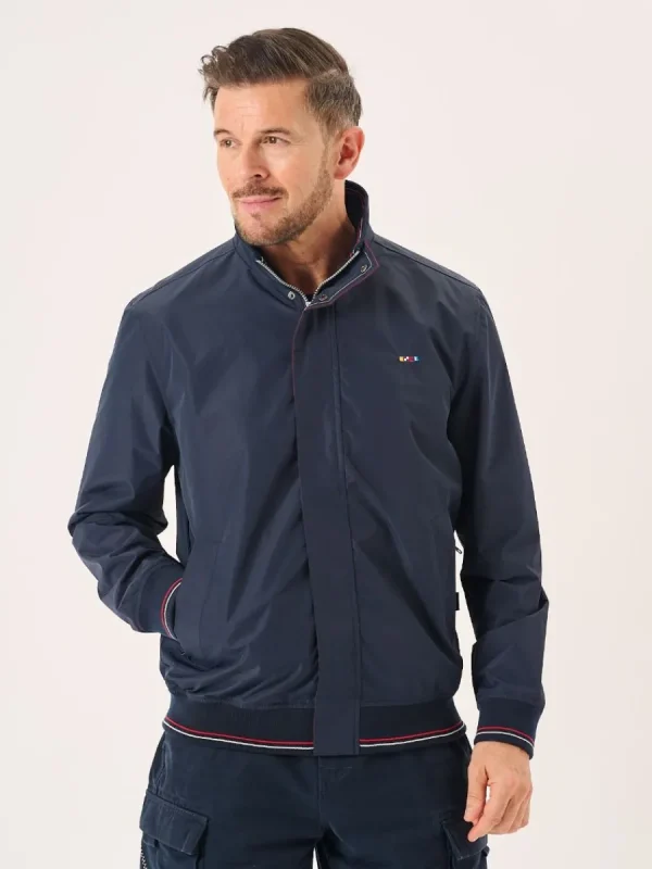 Quba & Co Hardwick Harrington Jacket in Dark Navy New