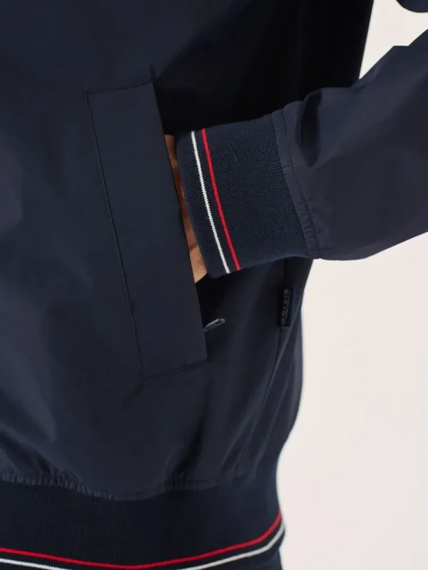 Quba & Co Hardwick Harrington Jacket in Dark Navy New