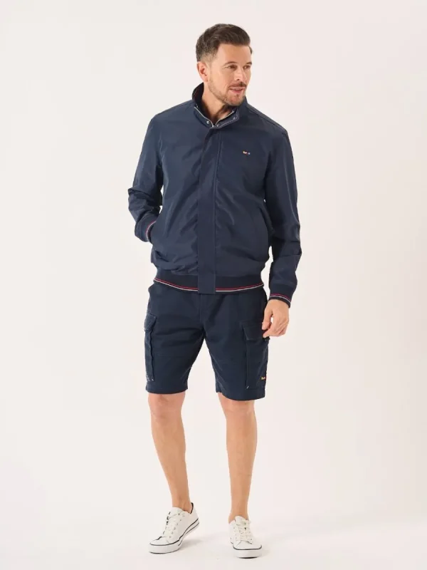 Quba & Co Hardwick Harrington Jacket in Dark Navy New