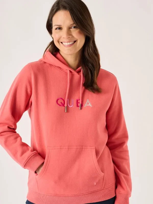 Quba & Co Leonora Classic Hoodie in Coral Online
