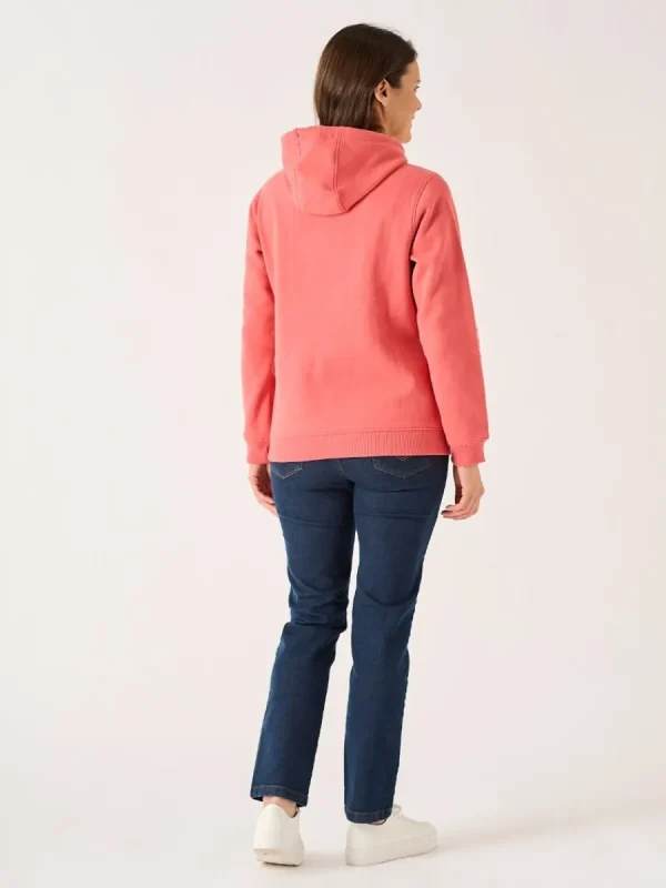 Quba & Co Leonora Classic Hoodie in Coral Online
