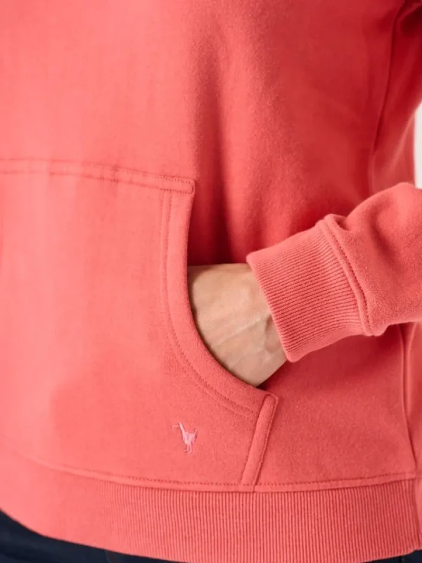 Quba & Co Leonora Classic Hoodie in Coral Online