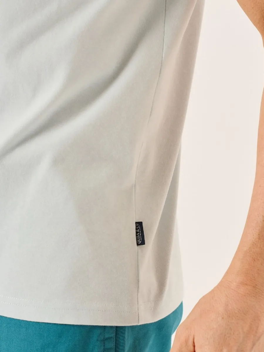 light_blue_quba_and_co_ch_8.webp Quba & Co Light Blue Quba And Co Chest Logo T-Shirt - Chester Outlet