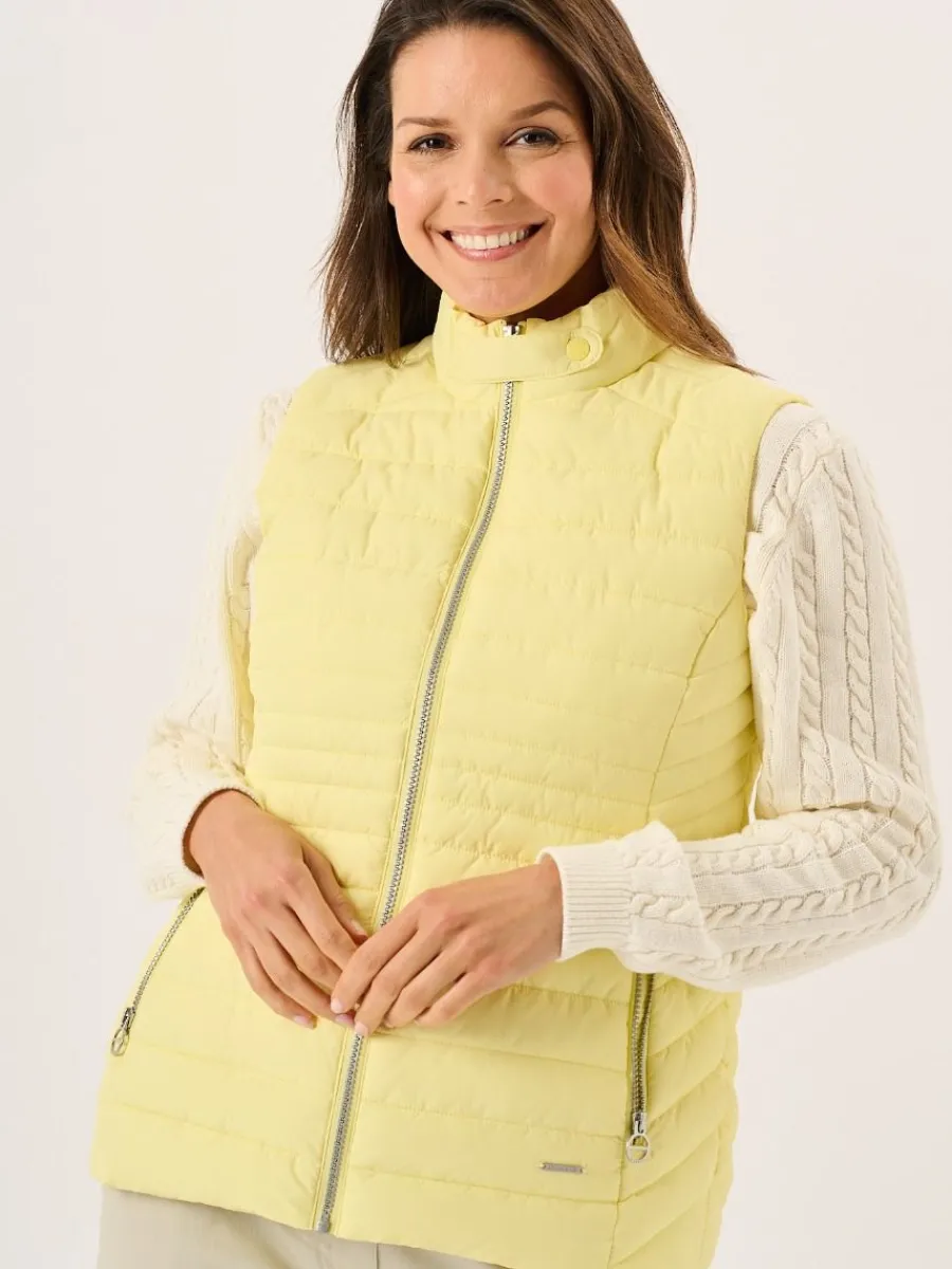 light_yellow_ladies_quilt_0.webp Quba & Co Light Yellow Ladies Quilted Gilet - Darina Discount