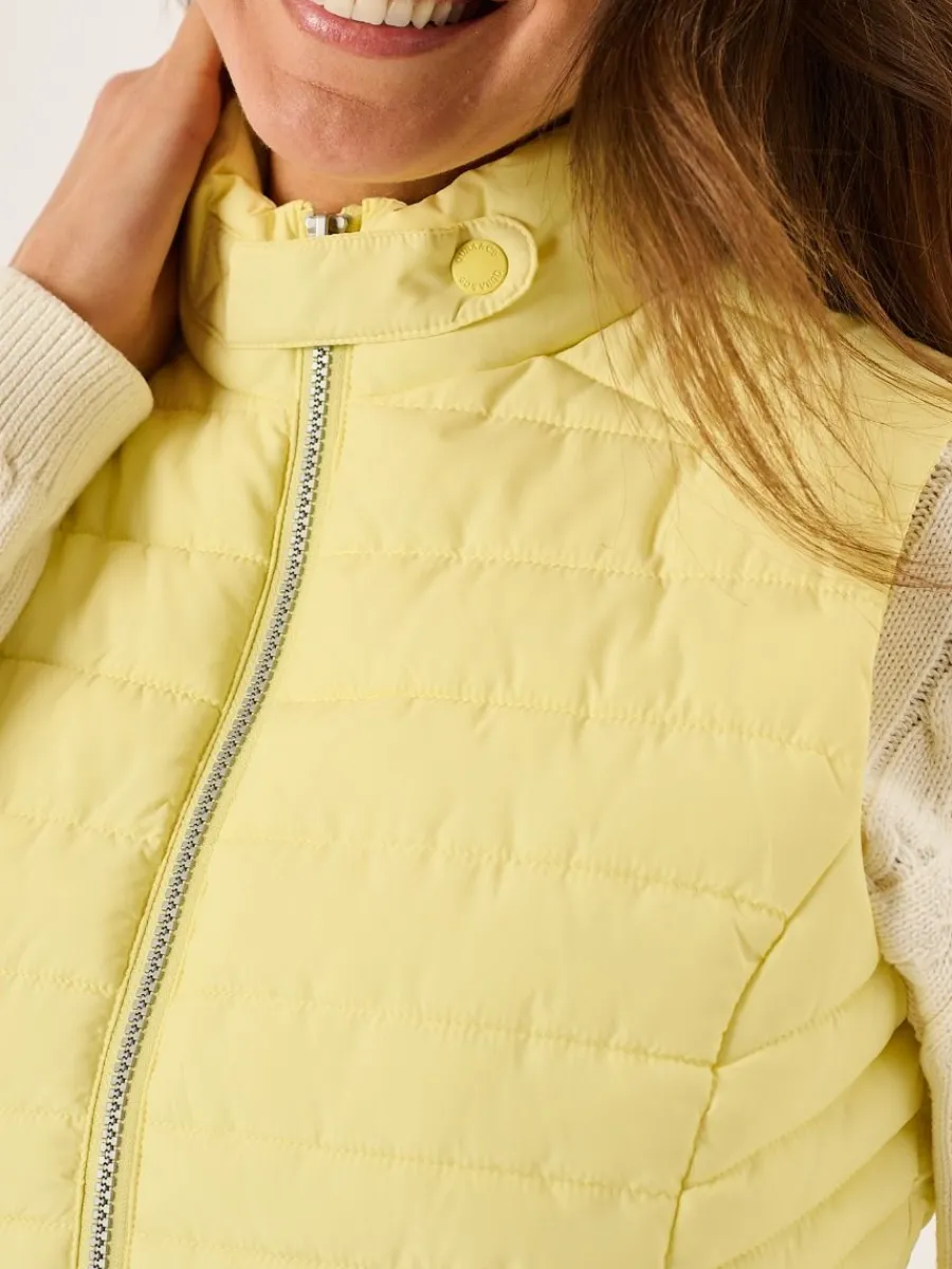 light_yellow_ladies_quilt_1.webp Quba & Co Light Yellow Ladies Quilted Gilet - Darina Discount