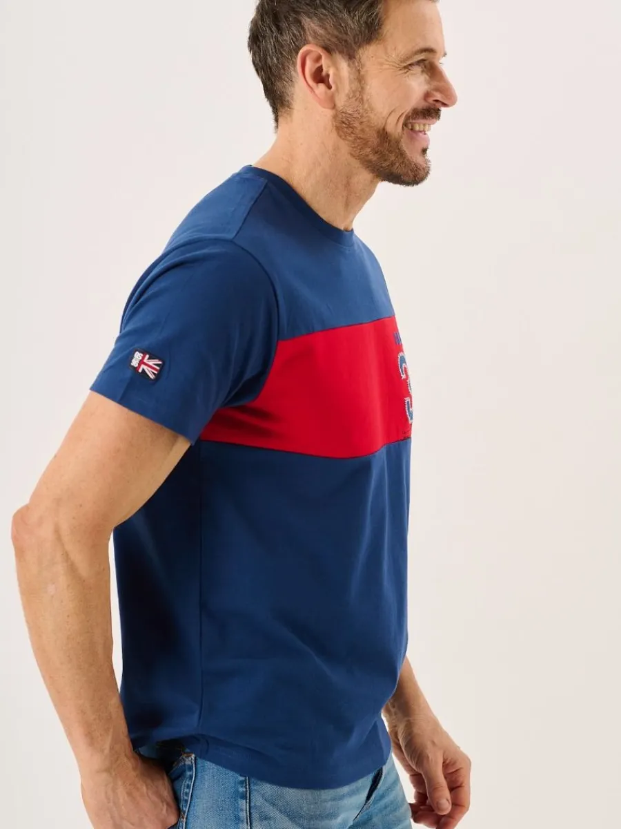 marine_blue_and_red_xseri_2.webp Quba & Co Marine Blue And Red X-Series Colour Block T-Shirt - Dornan New