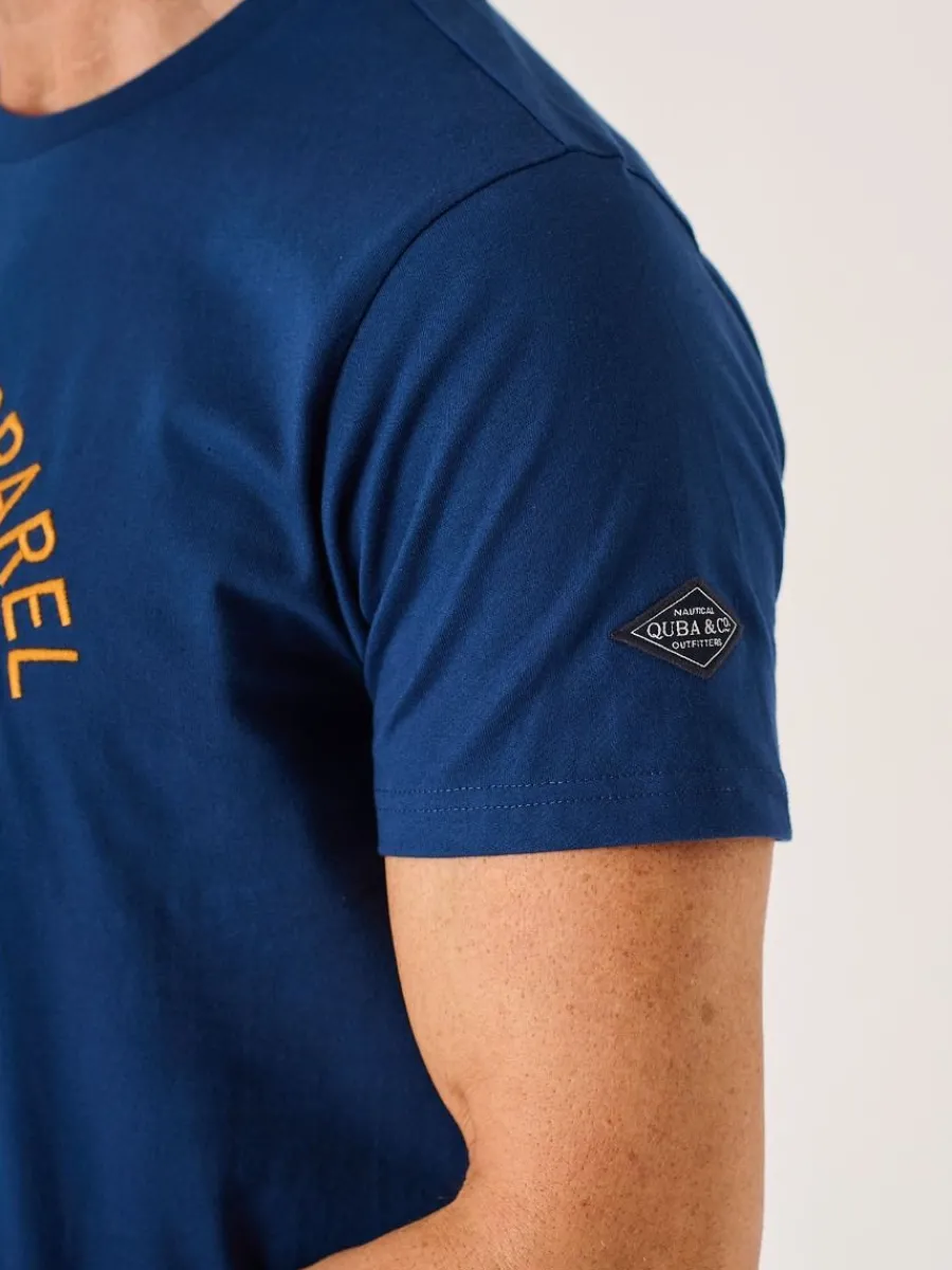 marine_blue_lifestyle_nau_7.webp Quba & Co Marine Blue Lifestyle Nautical Graphic T-Shirt - Darton Outlet